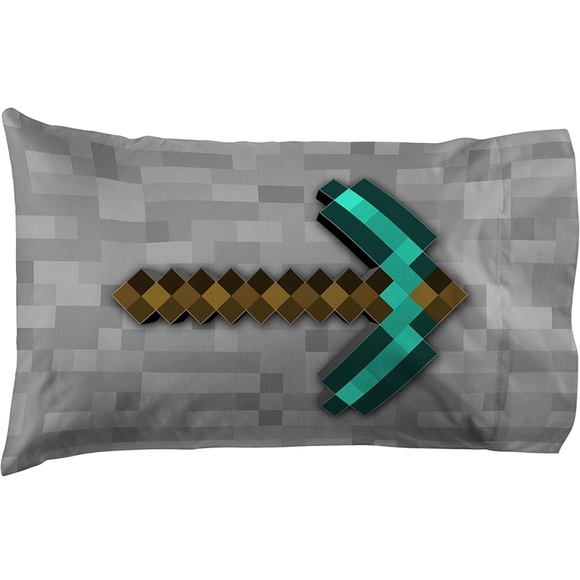 Minecraft new queen pillowcase with Two storage bag - Picture 5 of 5